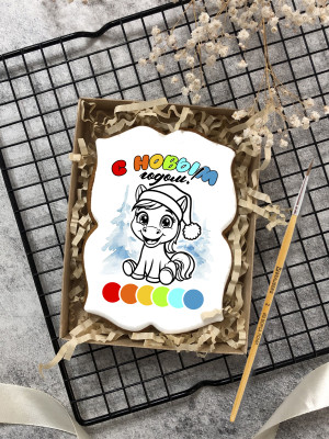 Пряник раскраска "Лошадка" Пряник раскраска "Лошадка"